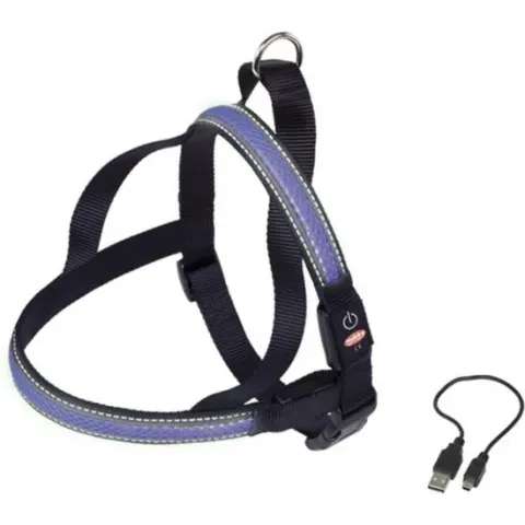 Nobby Verlicht Tuig - Hondentuig - Blauw - 80-100 x 56 cm