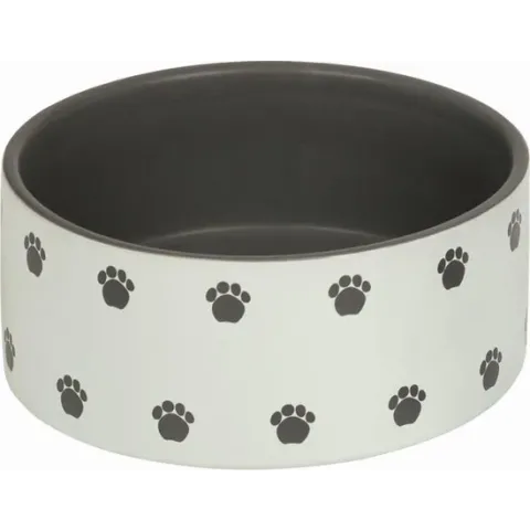 Nobby voerbak pata crème/grijs - 18 cm