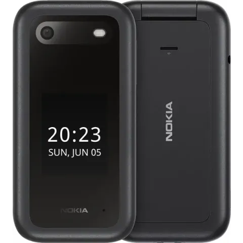 Nokia 2660 Flip, Clamshell, Dual SIM, 7,11 cm (2.8"), 0,3 MP, 1450 mAh, Zwart