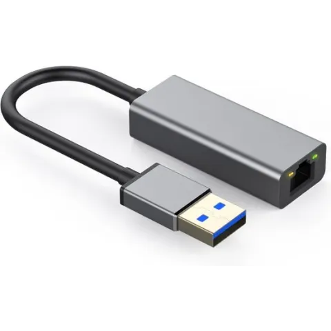 NÖRDIC USB-LAN USB-A naar RJ45 Netwerkadapter - USB3.0 - Space grey
