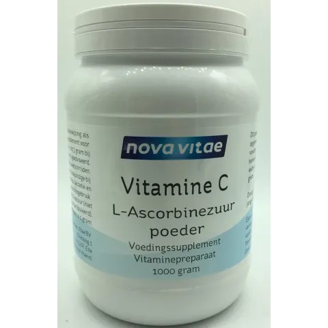 Nova Vitae Vitamine C Ascorbinezuur - Poeder - 1000 gr - Vitaminen