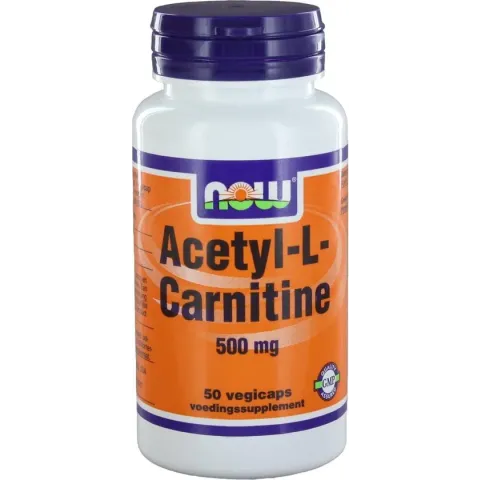 Now Acetyl-L-Carnitine 500 mg Capsules 50 st