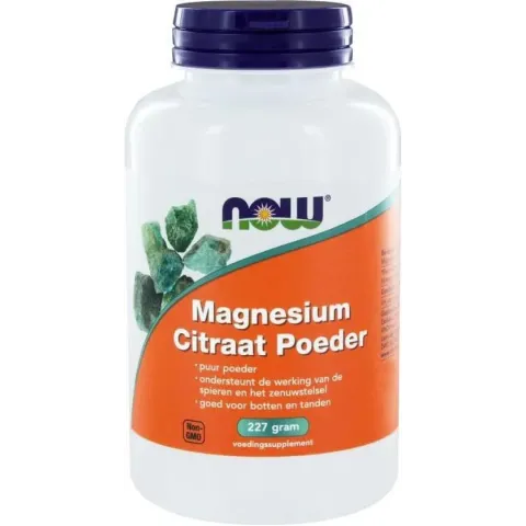Now Foods - Magnesium Citraat Poeder - 227 gram