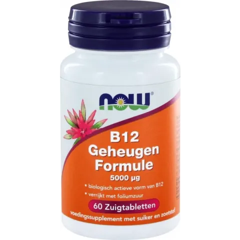 Now Foods - Vitamine B12 Geheugen Formule 1000 mcg - 100 Zuigtabletten