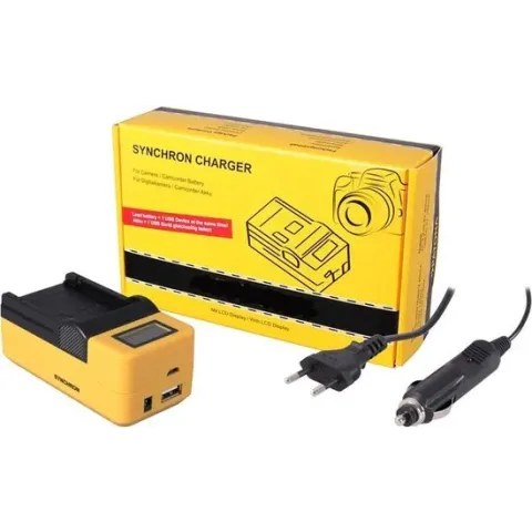 NP-BN1 Synchron lader voor Sony met LCD en USB