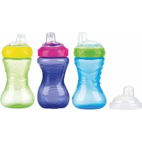 Nuby Easy Grip Antilekbeker 300ml Blauw 6m+