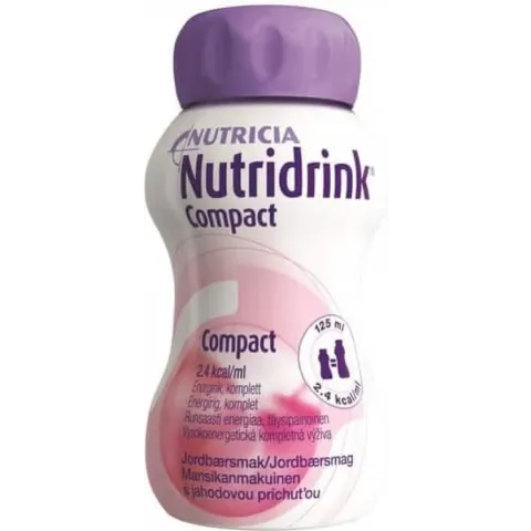 Nutridrink Compact aardbei - 4 x125 ml