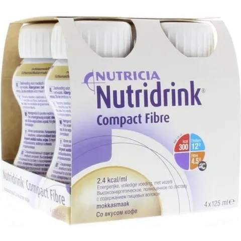 Nutridrink Compact Fibre Mokka 4x125ml