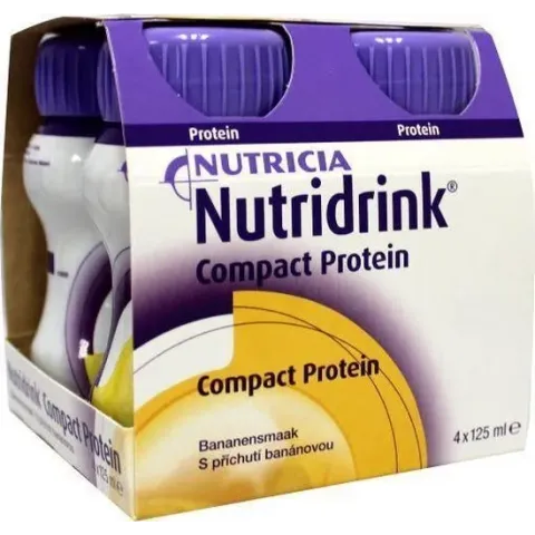 Nutridrink Compact Proteïne Banaan Shake - 4 x 125 ml - Drinkmaaltijd