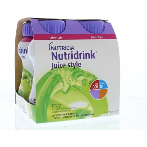 Nutridrink Juicestyle Appel 4x200ml