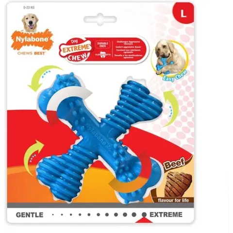 Nylabone Blauw - - Large Voor Honden Tot 23kg