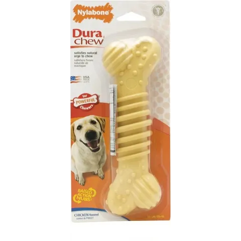 Nylabone Durable Chew Plus Chicken Hondensnack - Vanaf 23 Kg - Large - 1 St