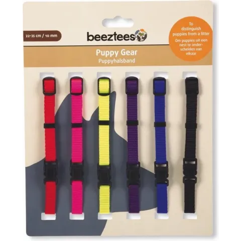 Nylon Halsband Puppy 6 Stuks Assorti 22-35cm