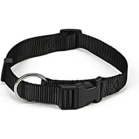 Nylon halsband verstelbaar 22-35x10 zwt