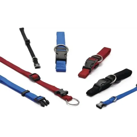 Nylon halsband verstelbaar 30-45x15 zwt