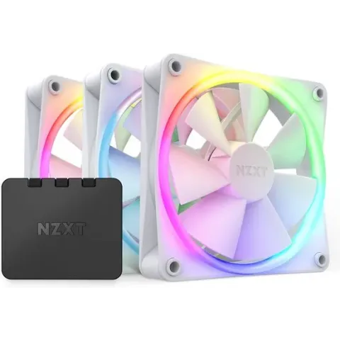 NZXT F120RGB - Ventilators en controller - 3 x 120 mm - RGB - 3 stuks - wit
