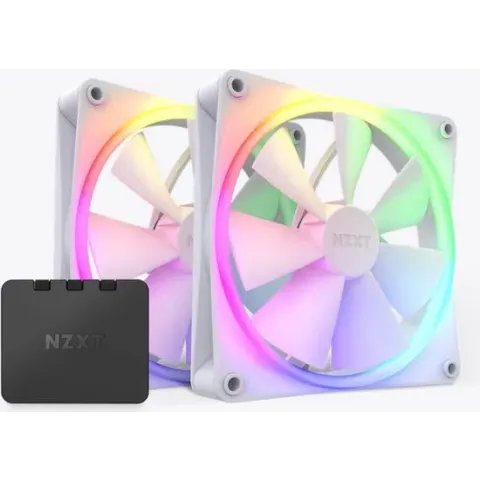 NZXT F140RGB - Ventilators en controller - 2 x 140 mm - RGB - wit