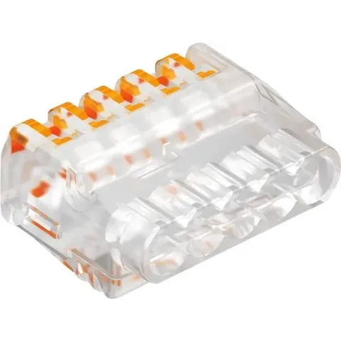 OBO Bettermann 2054458 61 525 FL Verbindingsklem Flexibel: 0.2-2.5 mm² Massief: 0.2-2.5 mm² Aantal polen: 5 1 stuk(s) T