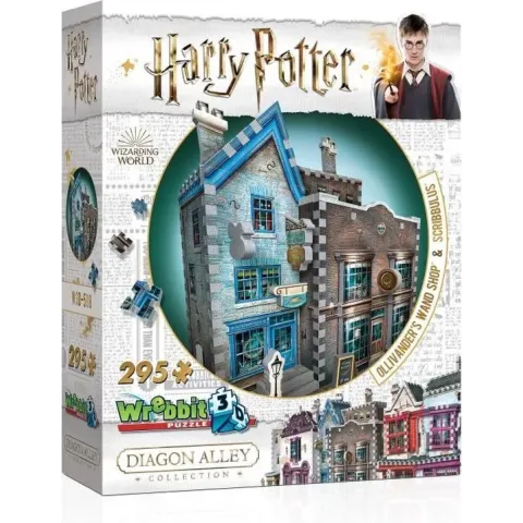 Ollivander’s Wand Shop and Scribbulus Writing Implements - Wrebbit 3D Puzzel - Harry Potter - 295 Stukjes