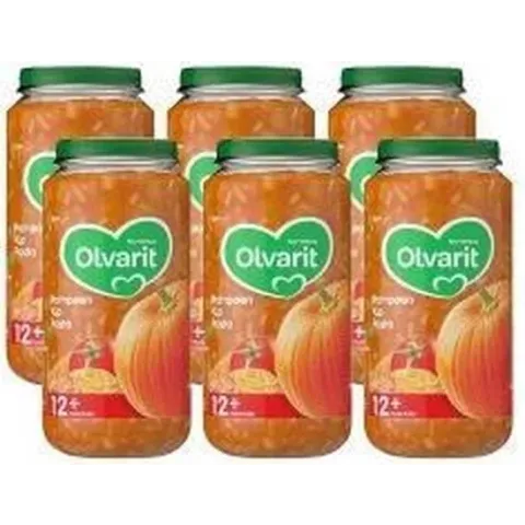 Olvarit 12m06 pompoen kip pasta