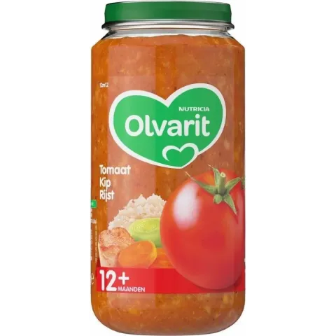 Olvarit Maaltijd 12m Tomaat Kip Rijst 250 gr