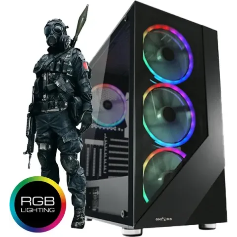omiXimo - Ultra Gaming PC - AMD Ryzen 5 - 3600 - RTX2060 -16GB Ram - 1000GB SSD WiFi - LC803B