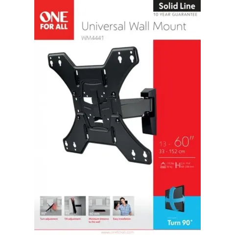 One For All WM4441 - Muurbeugel - Zwart