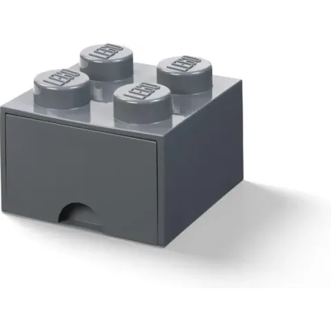 Opbergdoos LEGO-blokje met lade, 5,7 liter, Grijs - Polypropyleen - LEGO
