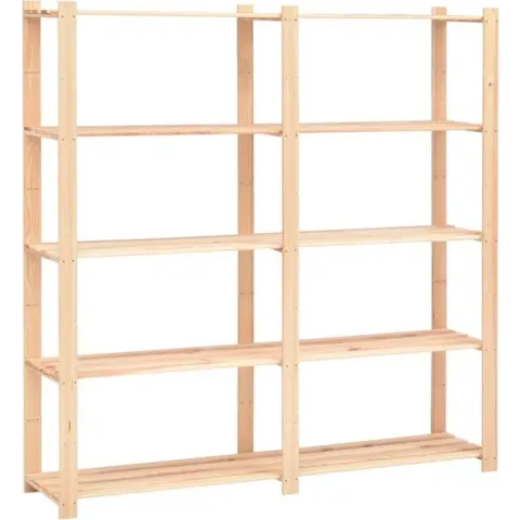 Opbergrek 5 schappen 170x38x170 cm FSC grenenhout