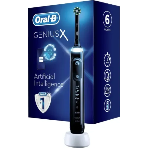 Oral-B Genius X - Special Editie - Zwart - Elektrische Tandenborstel - 1 Handvat en 1 opzetborstel