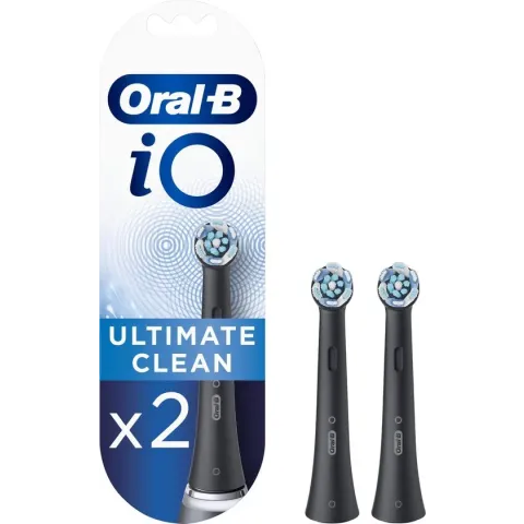 Oral-B iO Ultimate Clean Opzetborstels Zwart - 2 Stuks