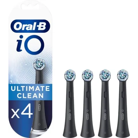 Oral-B iO Ultimate Clean Opzetborstels Zwart - 4 Stuks