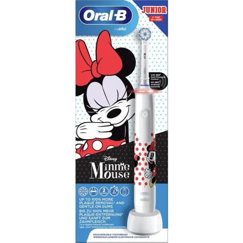 Oral-B Junior Minnie - Elektrische Tandenborstel - Powered By Braun - 1 Handvat en 1 opzetborstel
