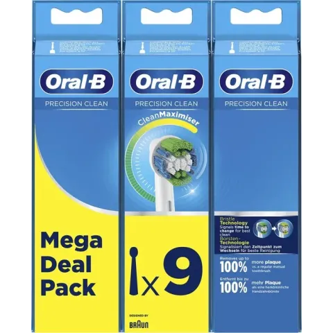 Oral-B Precision Clean - Met CleanMaximiser-technologie - Opzetborstels - 9 Stuks