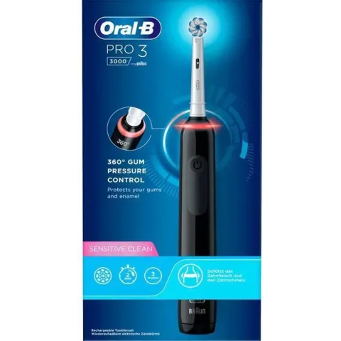 Oral-B Pro 3 3000 - Elektrische Tandenborstel - Zwart