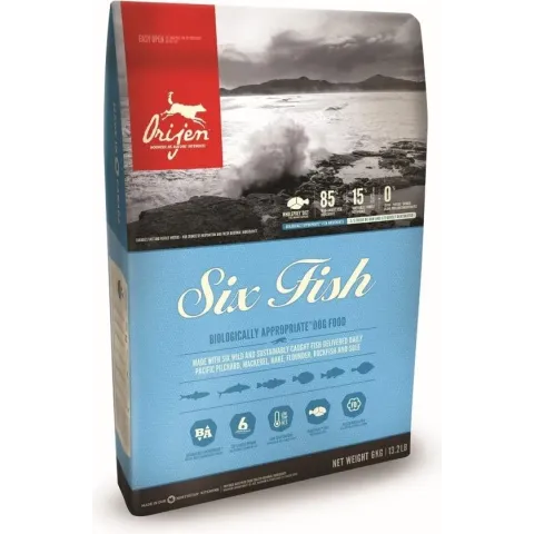 Orijen Whole Prey Six Fish Dog - Sardines & Makreel - Hondenvoer - 2 kg