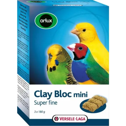 ORLUX KLEI BLOK MINI KANARIE/PARKIET/TROPISCHE VOGELS 540 GR