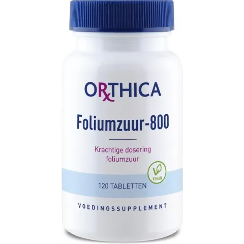 Orthica Foliumzuur-800  (vitaminen) (zwangerschap) - 120 Tabletten