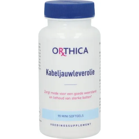 Orthica Kabeljauwleverolie - 90 softgels - Levertraan/Vitamine A & D preparaat