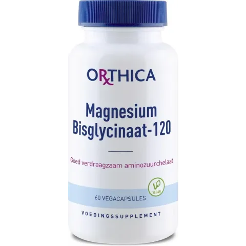 Orthica Magnesium Bisglycinaat-120 (voedingssupplement) - 60 Capsules