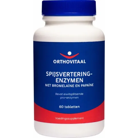 Orthovitaal - Spijsverteringsenzymen - 60 tabletten - Enzymen - vegan - voedingssupplement