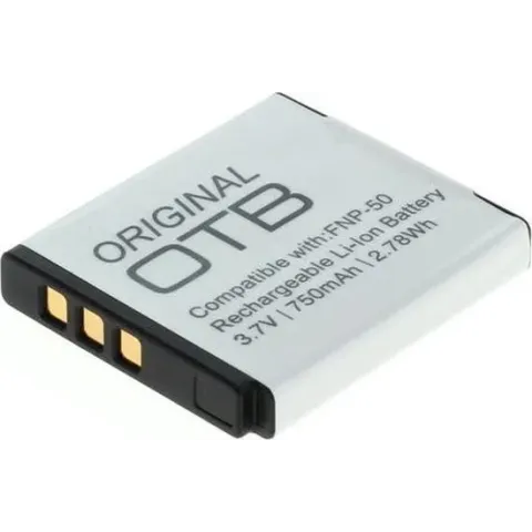 OTB Accu Batterij Fuji NP-50 / NP-50A, Kodak Klic-7004, Pentax D-Li68 / D-Li122 - 750mAh