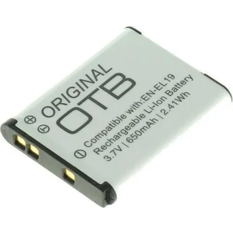 OTB Camera accu compatibel met Nikon EN-EL19 en Sony NP-BJ1 / 650 mAh