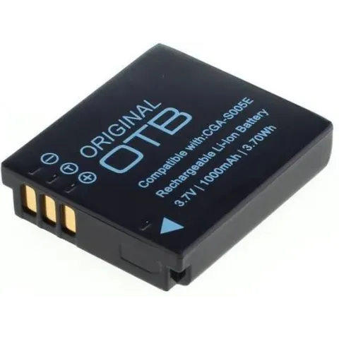 OTB Camera accu compatibel met o.a. Panasonic CGA-S005, DMW-BCC12, Kodak LB-080 en Fujifilm NP-70 / 1000 mAh