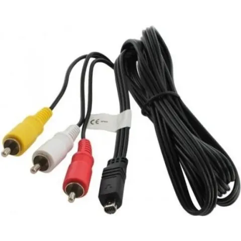 OTB Camera Tulp composiet A/V kabel compatibel met Sony VMC-15FS / zwart - 1,5 meter