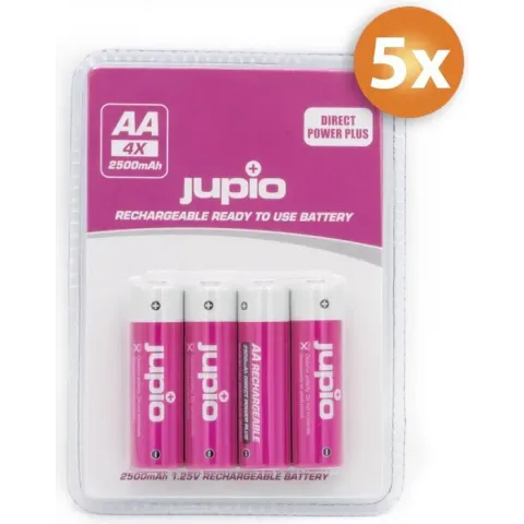 Pak van 20 x Jupio AA batterijen Direct Power Plus 2500mAh