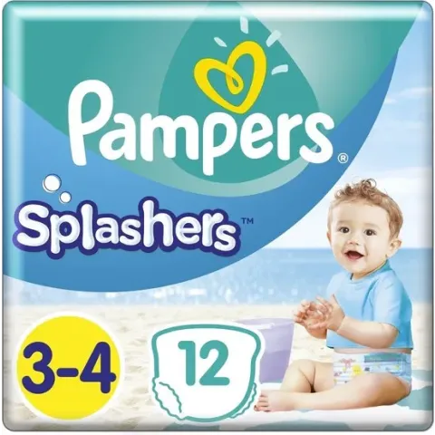 Pampers Splashers Wegwerpbare Zwemluiers - Maat 3-4 - 6 tot 11kg- 12 stuks