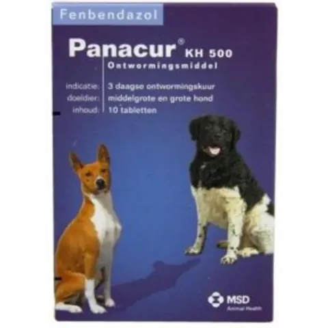Panacur Ontworming - Middelgroot En Grote Hond - 10 Tabletten