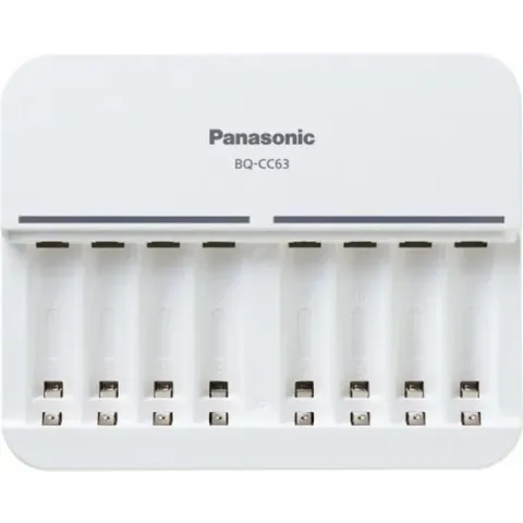 Panasonic oplader BQ-CC63 - voor 8 AA en AAA batterijen