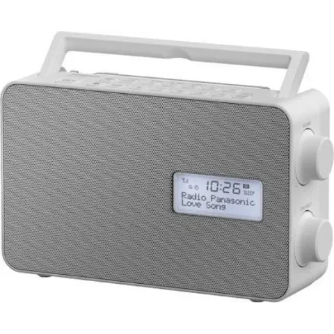 Panasonic RF-D30BTEG, DAB+ radio Draagbaar Digitaal Grijs, Wit